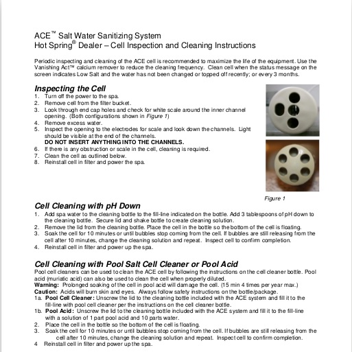 ACE Cell Inspection and Cleaning Instructions
